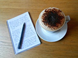 Writers Desk With Cappuccino