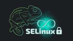 SELinux and opensuse logos