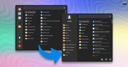 Left: Current Cinnamon Menu; Right: WIP redesign