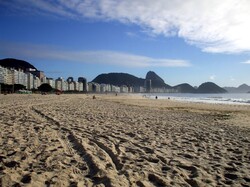 Copacabana Beach in Rio de Janiero, Brazil