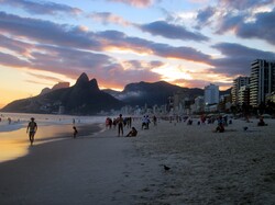 Ipanema at sunset