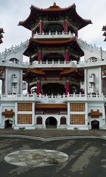 Traditional pagoda style architecture, Jilong, Taiwan