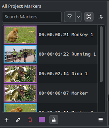 thumbnails in the markers list dialog