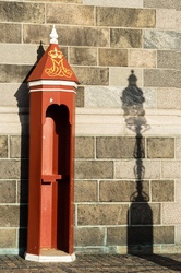 Guard Shelter Box at Christiansborg Palace in Copenhagen, Denmark