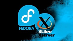 Fedora and Xlibre logos