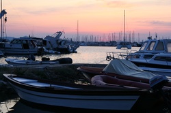 Marina Sailing at sunset