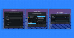 Screenshots of the new setup tool