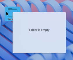 folder is empty