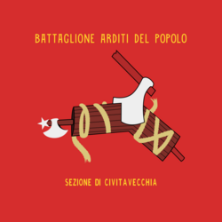 Battle flag of the Arditi del Popolo, the militant Italian anti-fascist group that the current version of antiX Linux is named after. The group was active 1921-1924