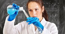 a lady working in laboratory
