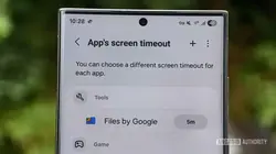 screen timeout