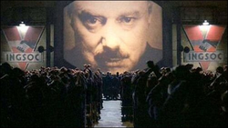 George Orwell must be rolling in his grave.