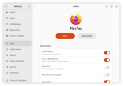 Firefox settings