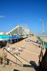 Famous Daytona Beach beach front walk
