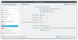 Main view showing Application Permissions