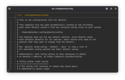 Editing the configuration file of Ghostty