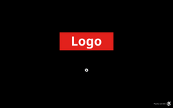 KSplash theme featuring a conspicuous manufacturer logo