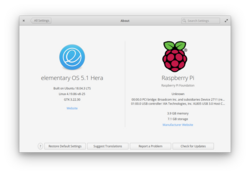 elementary OS 5.1 Hera on Raspberry Pi 4