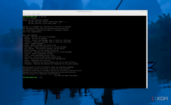 terminal running apt-get