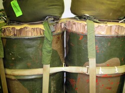 Fuel drums ready for airdrop