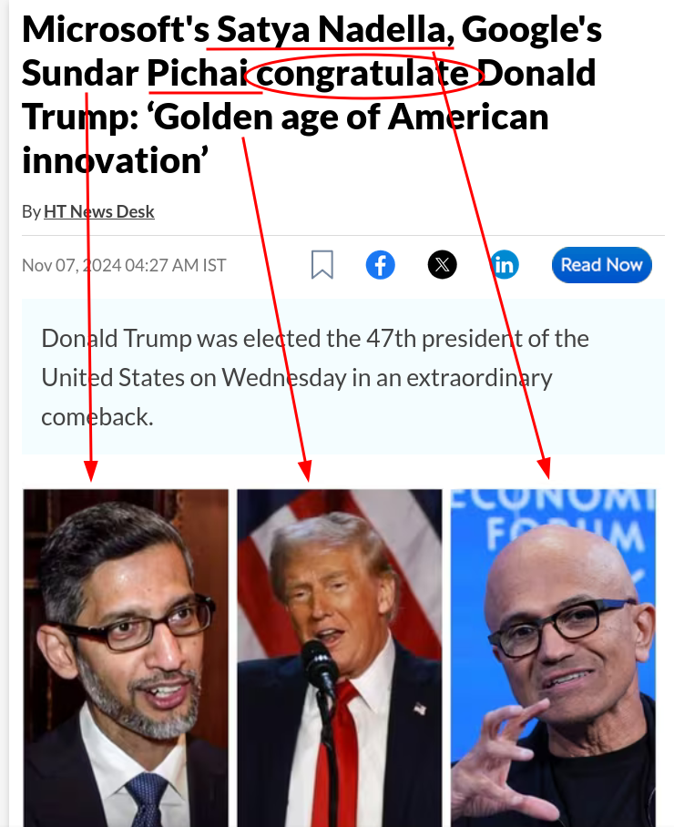 Microsoft's Satya Nadella, Google's Sundar Pichai congratulate Donald Trump: ‘Golden age of American innovation