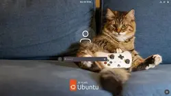 GNOME Login Screen with custom background