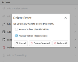 Multi-ticket deletion dialog