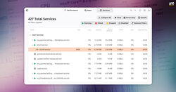 Mission Center 1.1 improves the Services page