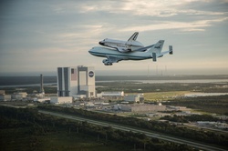 Ferrying of the Space Shuttle Endeavour