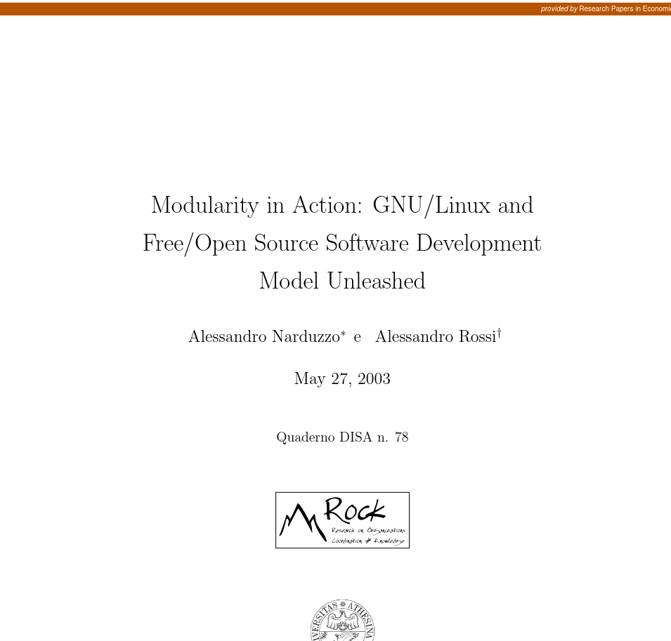 Modularity in Action