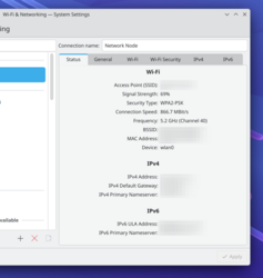 System Settings Wi-Fi