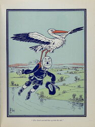 The Stork Carried Him Up Into the Air.