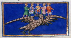 Five Just Princes, atop the eagle of Justice