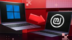 microsoft and linux mint logos