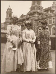 Three women from Guadeloupe (apparently actually en route to Montreal, Canada)