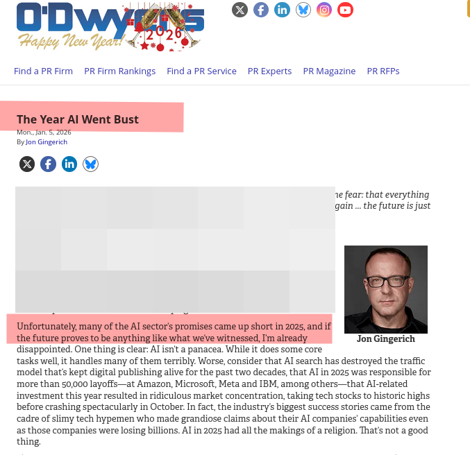 The Year AI Went Bust