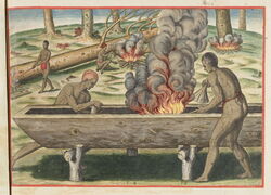 The manner of making their boats