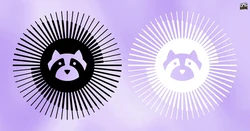 Dark 26.04 mascot artwork (left); light version (right)