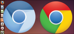 chromium and chrome logos
