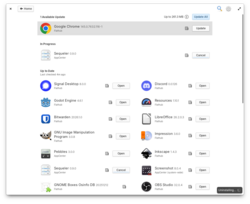 AppCenter now shows ongoing operations in the updates view