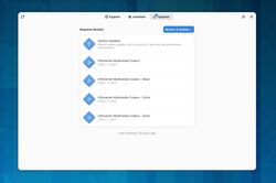 explore, installed and updates display