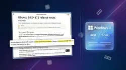 Ubuntu 26.04 now needs more RAM and CPU than Windows 11