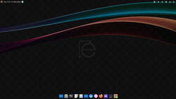 Default Extrox Linux desktop