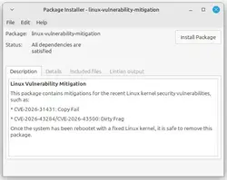 package installer - linux - vulnerability - mitigation