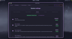system setings