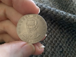 Nowotko 20zl polish coin closeup photo