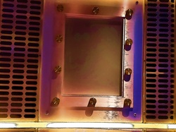 Glass panel in launching pad