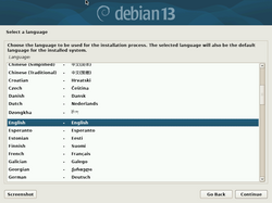 select language