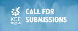 KDE Goals Call for submissions