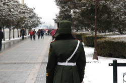 Soldier in winter